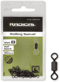 Radical Tönnchenwirbel Mat Black Non Reflective 10 Stück