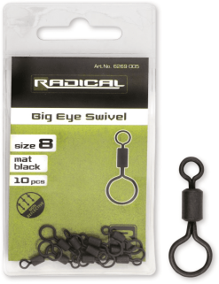 Radical Wirbel Big Öhr Mat Black Non Reflective 10 Stück