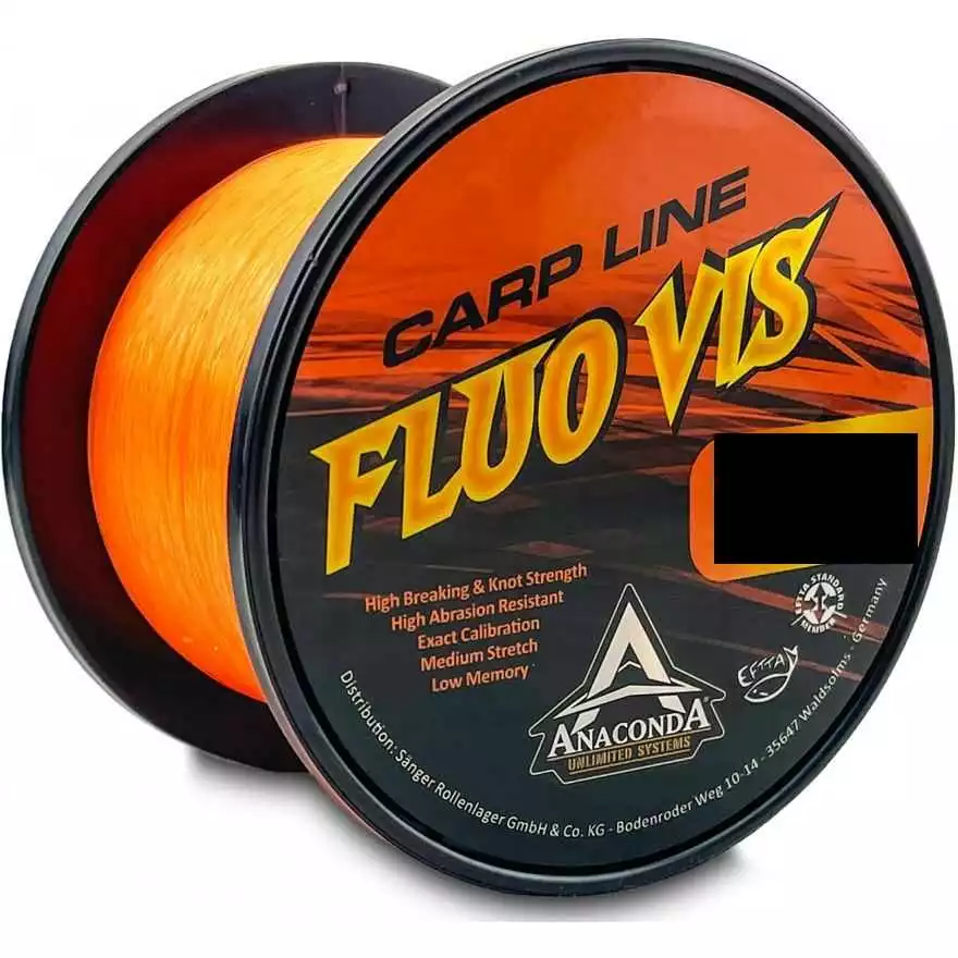 Anaconda Fluovis Carp Line 0,40 Mm 11,7 Kg 1200 Meter Orange 1 Anaconda Fluovis Carp Line 0,40 Mm 11,7 Kg 1200 Meter Orange